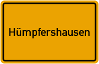Ortsschild von Gemeinde Hümpfershausen in Thüringen