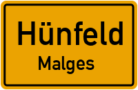 Vogelsbergstraße in HünfeldMalges