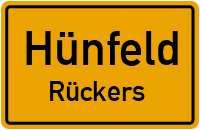 Straßenverzeichnis Hünfeld Rückers