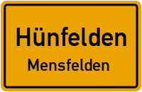 Straßenverzeichnis Hünfelden Mensfelden