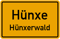 Straßen in Hünxe Hünxerwald