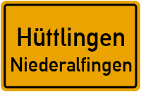 Straßenverzeichnis Hüttlingen Niederalfingen