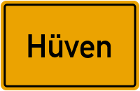 Ortsschild von Gemeinde Hüven in Niedersachsen