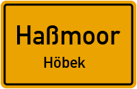 Hauptstraße in HaßmoorHöbek