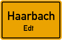 Straßenverzeichnis Haarbach Edt