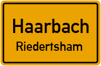 Straßenverzeichnis Haarbach Riedertsham