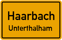 Straßenverzeichnis Haarbach Unterthalham