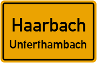 Straßenverzeichnis Haarbach Unterthambach