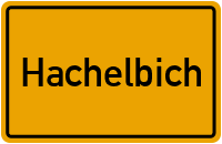Ortsschild von Gemeinde Hachelbich in Thüringen