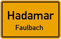 Straßenverzeichnis Hadamar Faulbach