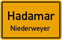 Ortsstraße in HadamarNiederweyer