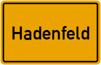 City Sign Hadenfeld