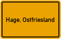 City Sign Hage, Ostfriesland