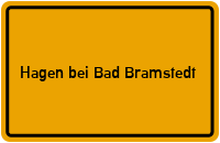 City Sign Hagen bei Bad Bramstedt