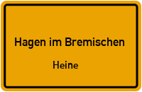 Straßenverzeichnis Hagen im Bremischen Heine