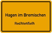 Straßenverzeichnis Hagen im Bremischen Rechtenfleth
