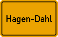 Ortsschild Hagen-Dahl