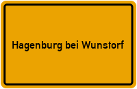 City Sign Hagenburg bei Wunstorf