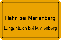 Ringweg in Hahn bei MarienbergLangenbach bei Marienberg