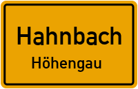 Straßenverzeichnis Hahnbach Höhengau