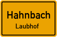 Straßenverzeichnis Hahnbach Laubhof