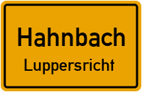 Straßenverzeichnis Hahnbach Luppersricht