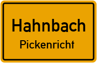 Straßenverzeichnis Hahnbach Pickenricht