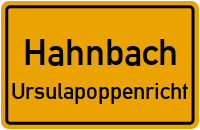 Bergwiesenweg in HahnbachUrsulapoppenricht