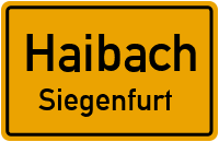 Straßenverzeichnis Haibach Siegenfurt