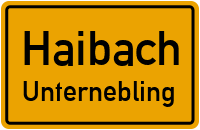 Straßenverzeichnis Haibach Unternebling