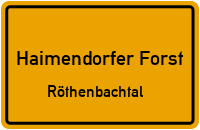 Röthenbachtal in Haimendorfer ForstRöthenbachtal