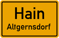 Straßen in Hain Altgernsdorf