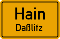 Straßen in Hain Daßlitz