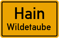 Straßen in Hain Wildetaube