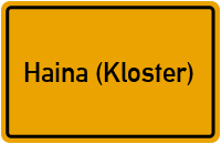 City Sign Haina (Kloster)