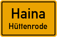 Ortsstraße in HainaHüttenrode