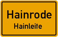 City Sign Hainrode / Hainleite