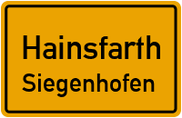 Gunzenhauser Straße in HainsfarthSiegenhofen