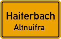 Straßenverzeichnis Haiterbach Altnuifra