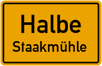 Staakmühler Weg in HalbeStaakmühle