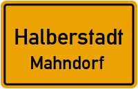Mahndorf-Dorfstraße in HalberstadtMahndorf