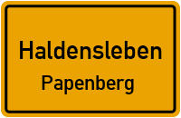 Neuer Weg in HaldenslebenPapenberg