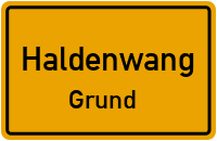 Grundweg in HaldenwangGrund