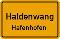 Mönstettener Straße in HaldenwangHafenhofen