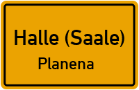 Straßenverzeichnis Halle (Saale) Planena
