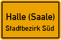 Warschauer Straße in Halle (Saale)Stadtbezirk Süd