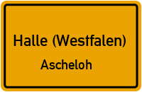 Straßenverzeichnis Halle (Westfalen) Ascheloh