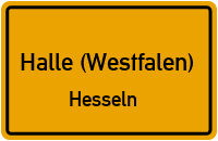 Straßenverzeichnis Halle (Westfalen) Hesseln