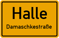 Frühlingsweg in HalleDamaschkestraße