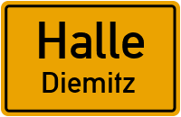 Straßen in Halle Diemitz